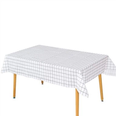 toalha de mesa xadrez rosa e branca