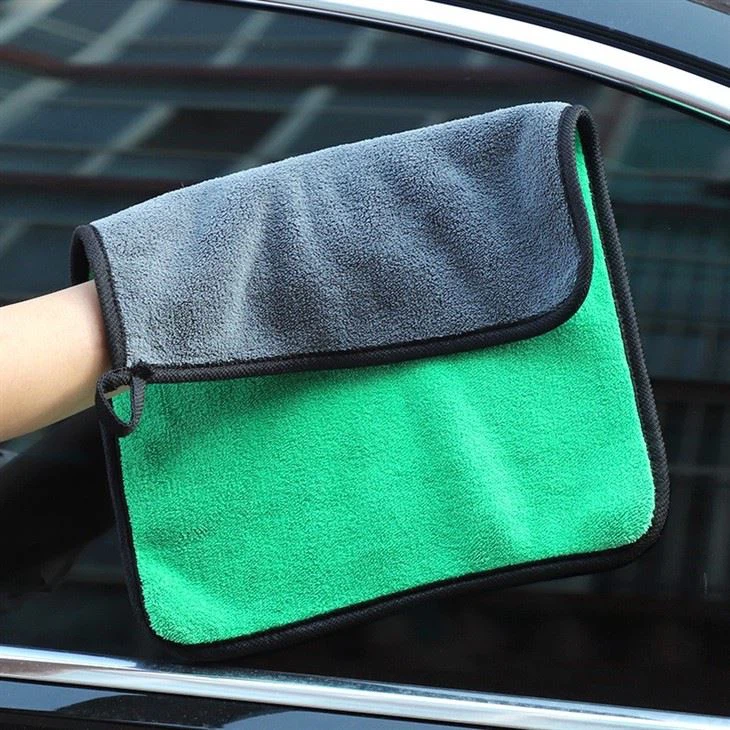 Car Wash Towel High-density Coral Velvet Thickened Cleaning Towel Absorbent Double-sided Velvet Cloth Cleaning Towel Wholesale