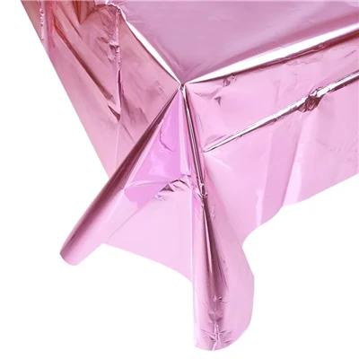 Luxo Retângulo Metálico Glitter Table Toil
